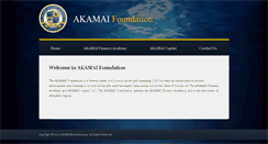 Desktop Screenshot of akamaifoundation.org